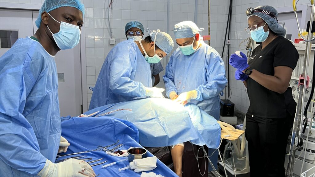 KCare Beyond Borders team delivering surgical care in Ogun State, Nigeria