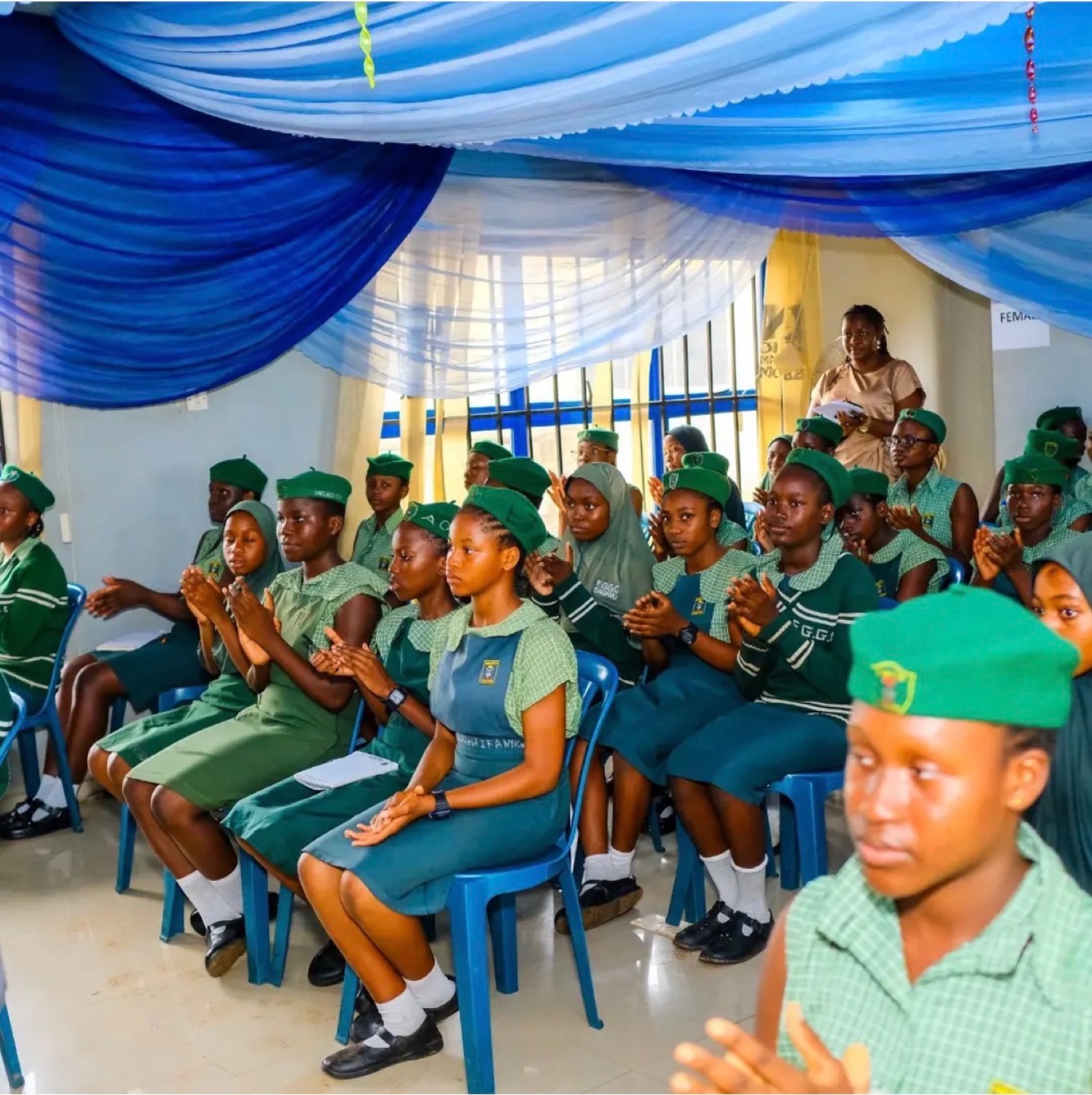 Students of Federal Government Girls' College at the KBB health outreach, 2026