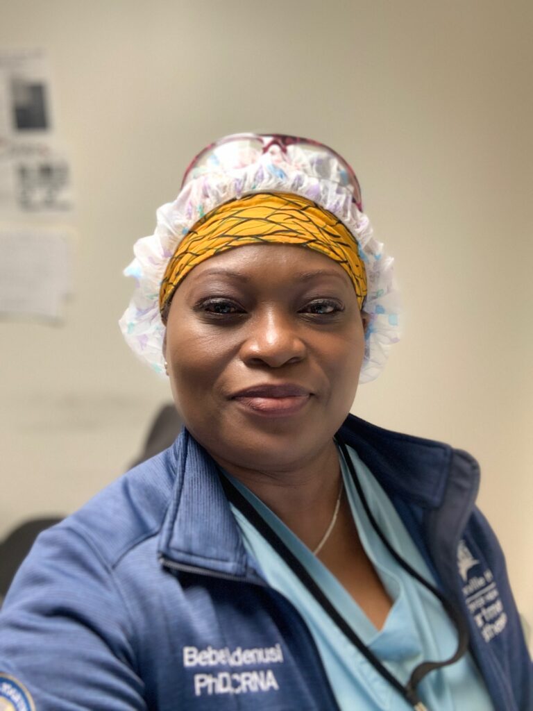 Dr. Bimpe Adenusi, PhD, CRNA, APRN — CEO and President of KCare Beyond Borders